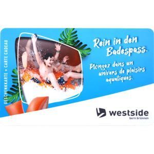 Image de Carte cadeau Westside «Plongez dans un univers de plaisirs aquatiques» d'un montant au choix pour la clientèle commerciale
