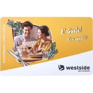 Image de Carte cadeau Westside «Bon appetit!» d'un montant au choix pour la clientèle commerciale
