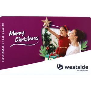 Image de Carte cadeau Westside «Merry Christmas» d'un montant au choix pour la clientèle commerciale